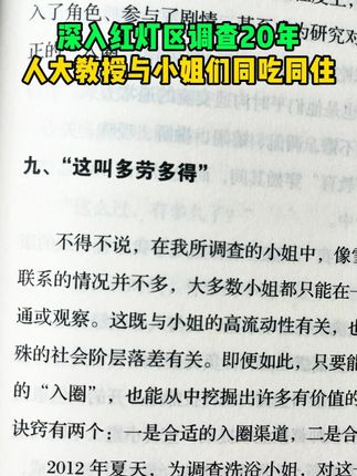人民大学教授黄盈盈与小姐们同吃同住 真实的“红灯区”田野调查笔记 《我在现场》历时 20年,揭秘特殊群体生存状况和真实情感。颠覆我们对小姐的很多认知,绝版复活,库存不多,且拍且珍惜。#好书分享 #性社会学 #特殊女性 #社会百态真实事件 #两性情感