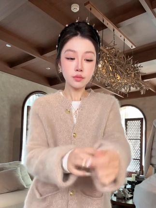 ME【100%绵羊毛松绒衫】北纬38.5°绵羊毛极简百搭拉毛 #穿出高级感 #穿搭 #时髦精 #小众设计感