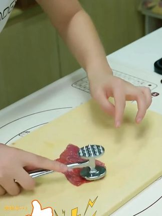 木森推荐#家用拍打器 洁思奥敲肉锤双面家用锤断筋器工具敲肉锤拍打器锤肉器嫩肉捶肉器 #捶肉器 #嫩肉捶肉器 #拍打器 #木森大舞台