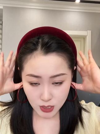 秋冬复古彩色丝绒高颅顶宽边发箍女款2025新款显脸小洗脸压发 秋冬复古彩色丝绒高颅顶宽边发箍女款2025新款显脸小洗脸压发头箍+脸大姐妹的变美秘籍大公开!