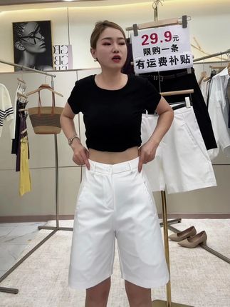 【专柜品质】五分短裤女款爆款2025夏季新款薄款宽松显瘦休闲 #五分裤 #短裤 #夏日穿搭