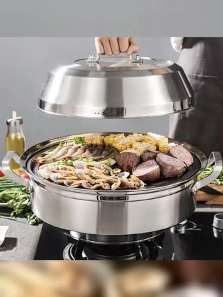 不锈钢多功能海鲜锅电磁炉家庭大蒸锅蒸汽蒸鱼锅剁椒桑拿鸡蒸锅 #在家做美食 #美食 #治愈美食 #唯有美食可以治愈一切 #海鲜美食诱惑你