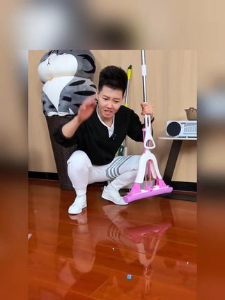 免手洗魔吸六代三角拖把,厨房卫生间清洁好帮手! #三角海绵拖把 #免手洗拖把 #魔吸六代拖把 #家用清洁好物 #懒人拖把