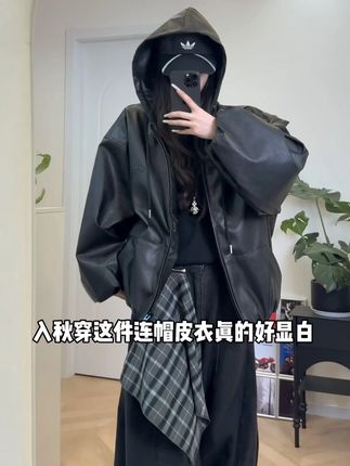 入秋穿这件很显白 #男女同款 #夹克外套 #小众设计感 #中性风