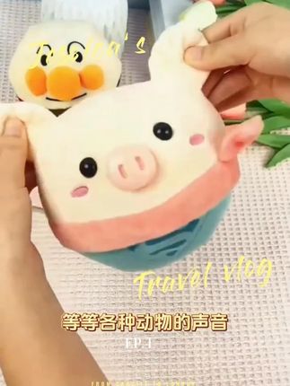 谁发明的这个跳跳猪,也太好玩了,会跳会唱歌还会学说话,还能引导爬行#宝宝玩具