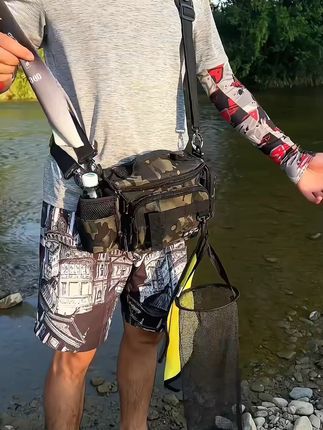 浪迹江湖溪流走钓专用腰包有挂饵盒和插鱼护孔装备套装渔具收纳包 #渔具收纳包 #渔具收纳包推荐 #走钓专用腰包 #腰包 #腰包推荐