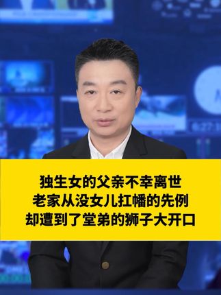 父亲不幸离世,女儿从没有扛幡的先例,却遭到了堂弟狮子大开口#热点#民生 #社会百态 #涨知识 #家庭