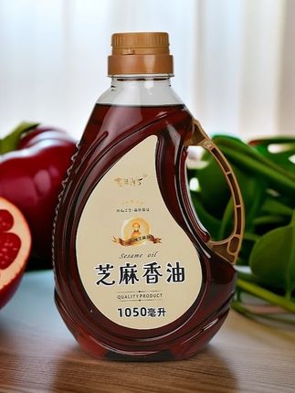 芝御坊黑芝麻小磨香油正宗纯正河南特产1050ml商用家用特惠装#调味品 #下饭神器 #香油 #芝麻油