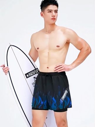 谁还在穿紧身泳裤啊?小帅哥们快来看看这款双层泳裤吧 #泳衣 #游泳健身 #泳裤 #泳裤男士 #泳衣推荐显瘦遮肉