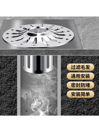 贺尚防堵塞地漏排水快地漏浴室地漏下水道地漏卫生间防堵地漏盖 #防堵塞地漏  #地漏  #浴室地漏  #卫生间装修  #地漏防臭 @DOU+上热门 @巨量千川 @小店随心推