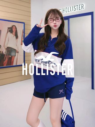 亨利领上衣,显瘦穿它超省心!'KI322-5197' #hollister #小海鸥 #亨利领卫衣 #秋季上新 #穿搭