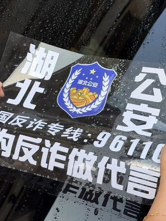 全民反诈 你我共行,我为湖北反诈做宣传#反诈 #全民反诈 #反诈贴纸 #领克 #汽车用品