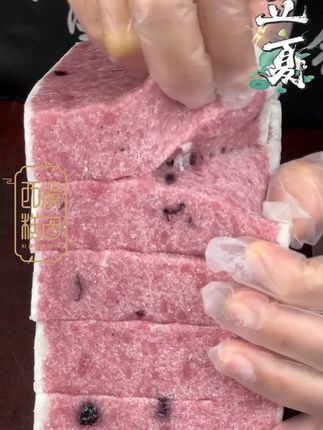 【西溪糕团】极挑同款 手工现做现发芡实糕软糯糕点解馋夜宵速零食#芡实糕