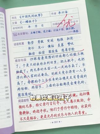 读书笔记不会写的,建议用这套练字帖 既练了字,又学习了读书笔记,同步快乐读书吧 #小学语文 #练字帖