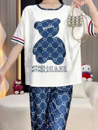 这是我最近一直穿的睡衣,真的太舒服了,软软糯糯贴肤穿一点也不扎肤还自带冰凉感!#夏季必备好物 #带胸垫睡衣 #时尚家居服