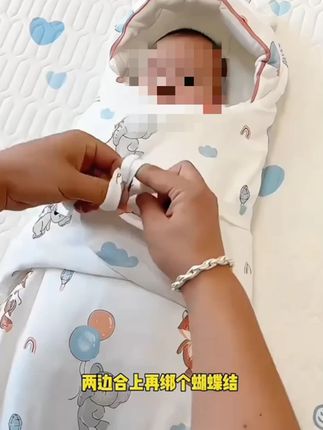 婴儿抱被纯棉秋冬款0-3个月包被新生蝴蝶襁褓防惊宝宝防踢被睡 #抱被 #婴儿防踢抱被 # #好物推荐 #母婴好物 #婴儿抱被