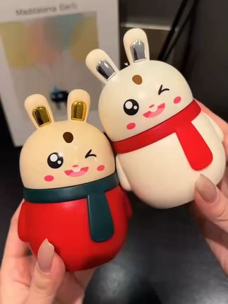木可西兔子牙签筒按压式自动弹出智能牙签盒高档餐厅牙签收纳盒#牙签筒 #按压式牙签盒 #餐厅用品 #收纳好物 #木可西牙签筒