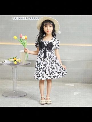连衣裙夏季夏装新款碎花短袖洋气公主裙子儿童宝宝 #萌娃 #生女儿就是用来打扮的 #夏季新款 #骗你生女儿 #童装