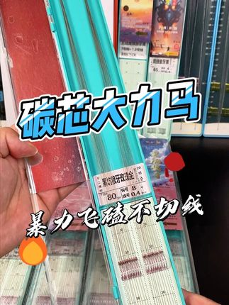 钓鱼不切线的钓友可以划走了,这为钓鱼切线的钓友准备的#碳芯大力马 #飞磕鲤鱼 #子线双钩 #渔具用品