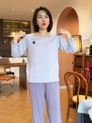 穿来穿去还是#莫代尔家居服 #面料柔软舒适 #舒适度高的睡衣推荐 #在抖音入手的好东西 #可外穿睡衣