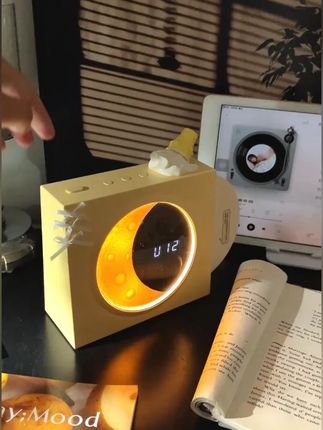 初窦揽月时钟蓝牙音响桌面氛围音箱礼盒七夕节闺蜜生日礼物送女生 #音箱 #音箱推荐 #氛围音箱 #蓝牙音响 #桌面音响