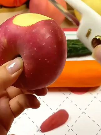 钧逸【好物设计】多功能双头水果刀削皮刀二合一打皮器切削刨一体 #二合一水果刀  #水果刀  #方便又实用  #削皮刀