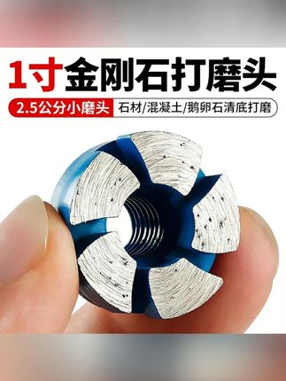 1寸金刚石平磨头花岗岩石材鹅卵石花盆清底磨片角磨机小型打磨盘#金刚石平磨头 #花岗岩 #石材 #鹅卵石 #小型打磨盘