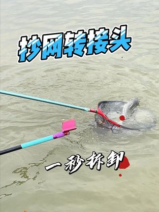 抄网转接头 安装简单 一秒拆卸#大力马线 #碳芯大力马 #渔具用品