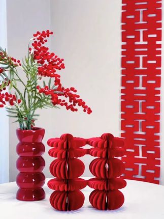 婚礼现场布置神器!立体喜字摆件让桌饰瞬间高级感爆棚!婚礼上必备的喜字!这个立体感十足、寓意美好的小物件别错过啦~??? #婚房装饰 ???? #备婚好物分享 ???? #蜂窝球 ??? #结婚摆件