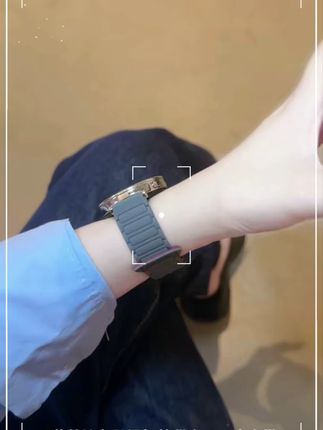 watch5莫兰迪灰配酒红色的表带也是高级百搭#智能穿戴 #表带 #watch5 #ottd穿搭