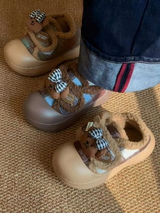 可爱的圆头面包鞋板鞋登场!!这配色都太绝了🥰 #鞋控日常 #秋冬必备 #棉鞋