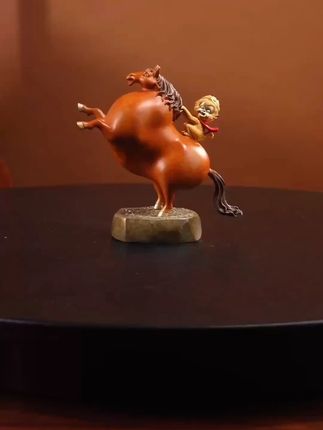 骏马驮来封侯印,金鞍映日耀青云#摆件 #传统文化 #马上封侯 #双十一