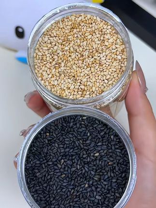 炒熟新货白芝麻黑芝麻即食免洗干净无沙家用厨房烘焙火锅烧烤调味#炒熟芝麻 #即食芝麻 #厨房调味 #白芝麻 #黑芝麻