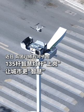近日,兵团八师石河子市,135杆智慧灯杆“上岗”,让城市更“智慧”。#这就是兵团 #繁荣兵团 #智慧路灯