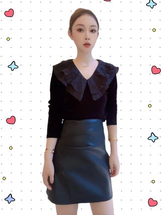 #秋季新品 #V领衬衫 #时尚气质穿搭 #百搭打底衫 #日常通勤穿搭