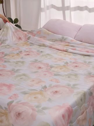 自带凉感的恒源祥冰瓷凉感被,贴身小空调,谁盖谁凉快,难以想象的舒适感! #高级感床品  #空调被  #面料柔软舒适  #夏季必备 #家纺床上用品