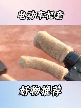 不要冻伤自己的小手手了!电动车把套冬季保暖仿毛绒 #电动车把套 #电动车把套保暖 #仿毛绒把套 #天气冷了注意保暖