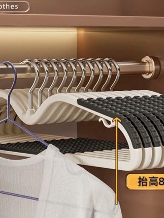 #衣架 #衣架收纳架 #衣架工厂 #防滑衣架 #防滑无痕衣架 星帝诺无痕衣架家用挂衣成人大号防滑晾衣服架子挂衣撑整理师推荐