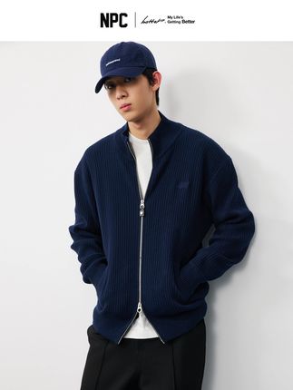 老钱衣橱的定番单品!Navy配色半高领,这件开衫的肤感绝了~#l老钱风 #藏青色 #半高领