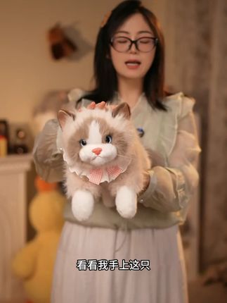 仿真猫咪玩偶小猫毛绒玩具儿童安抚陪睡睡觉抱布偶猫娃娃生日礼物#仿真猫咪玩偶 #小猫玩偶 #布娃娃玩具 #玩偶玩具