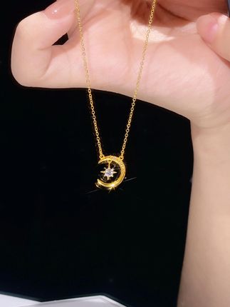 捡到一束光 日落时还给太阳 #首饰分享 #项链 #足金999 #黄金 #礼物推荐