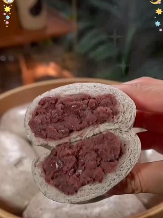 超好吃的0蔗糖的紫米红豆包 #早餐吃什么 #超好吃#好吃到停不下来 #早餐吃什么