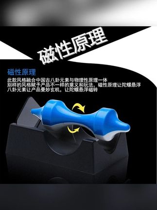 新款磁悬浮陀螺磁铁模拟永动机摆件儿童学生物理实验科教创意玩具 #质量杠杠的好 #磁悬浮 #科教 #创意玩具