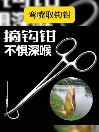 不锈钢弯嘴取钩钳 #路亚 #钓鱼人 #渔具用品 #弯嘴取钩钳 #好物推荐 不锈钢摘钩钳大号弯头脱钩器弯嘴渔具钓鱼用品路亚钳子优质耐用