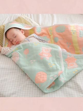 抱被产房包单新生儿包被春秋棉纱布夏季薄款宝宝包裹被#宝宝包裹被 #包裹被 #薄款包裹被 #棉纱布 #宝宝抱被