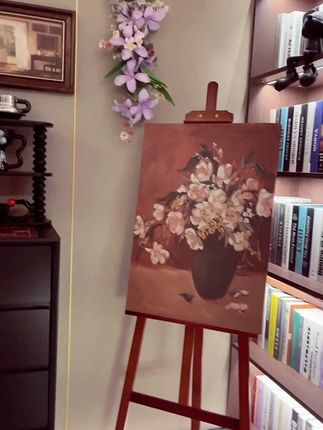 哇!好漂亮的装饰挂画,朋友看了都说赞!#中式生活美学 #生活的美无处不在 #茶空间 #软装搭配 #遇见美学空间