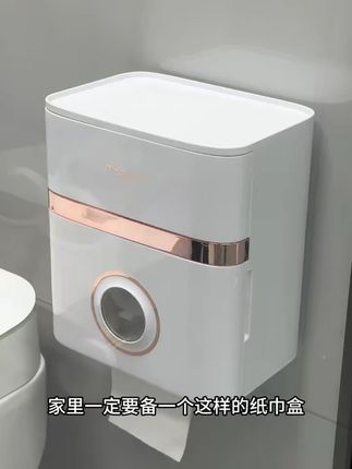 卫生间壁挂纸巾盒多功能厕纸盒网红卷纸抽纸盒免打孔卫生纸收纳盒#卫生间纸巾盒 #壁挂纸巾盒 #多功能纸盒 #免打孔纸盒 #网红纸巾盒