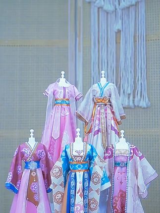 儿童汉服DIY材料包,自制古风礼物 #女孩玩具 #非遗益智 #古风玩具 #DIY礼物 #儿童汉服