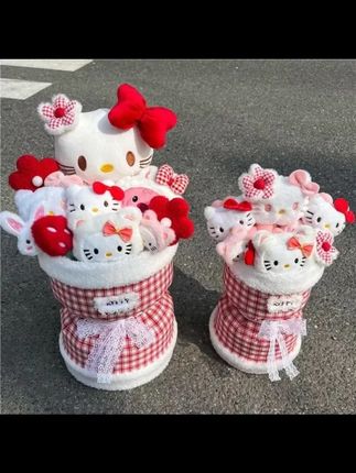 kt 猫凯蒂猫玩偶花束少女心可爱毛绒公仔花礼物生日毕业送闺蜜女友 #KT 猫玩偶花束 #毛绒公仔花 #少女心礼物 #生日花束 #闺蜜礼物