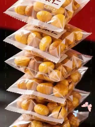 油栗仁沂蒙山特产开袋即食熟栗板仁颗粒饱满软糯香甜 #大人小孩都爱吃 #开袋即食 #粒粒精选颗颗泡满 #好吃到停不下来